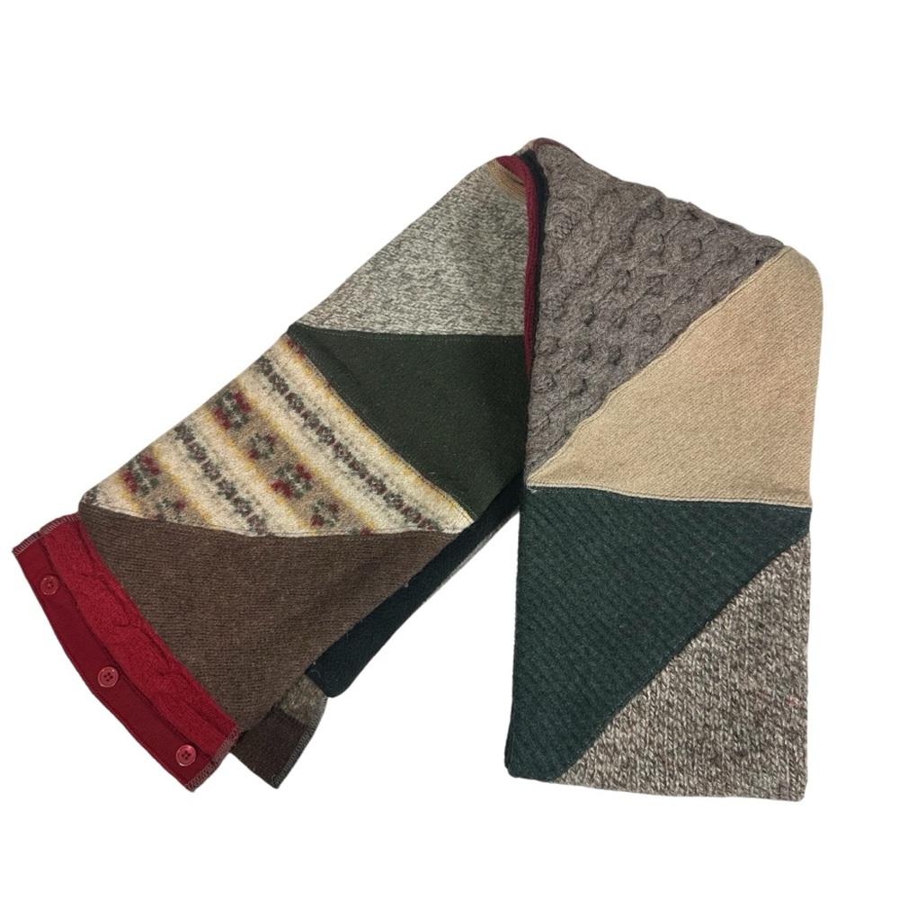 Baabaazuzu Wool Multi-Color Patchwork Mixed Media… - image 7